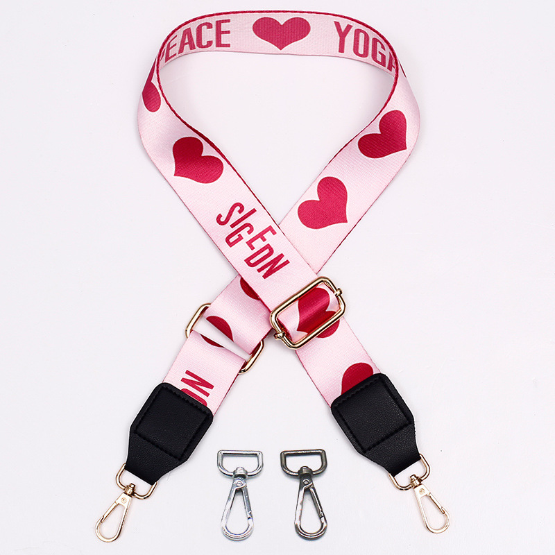 Picture of Bag shoulder strap crossbody strap adjustable widened shoulder strap leather printed nylon bag strap