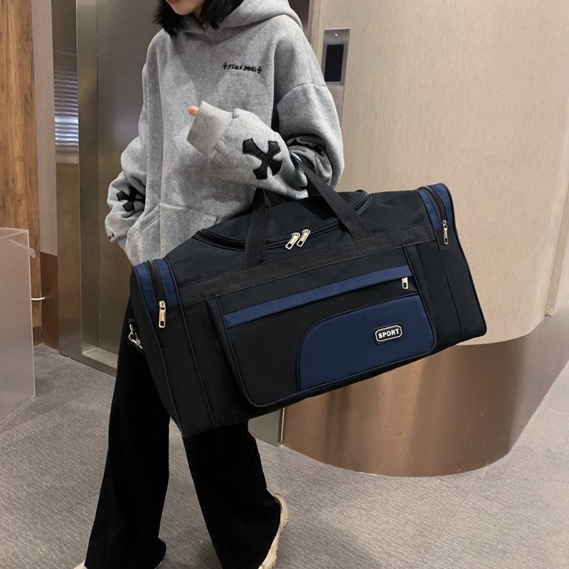Picture of Outdoor Fitness Bag new foreign trade export large capacity Travel Air carrier bag casual solid color crossbody shoulder bag
