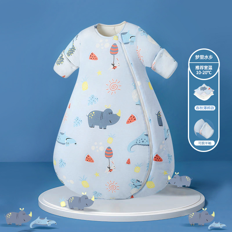 Picture of Baby Sleeping Bag Air-Conditioned Room Spring and Summer Thin Baby Anti-Kick Quilt Autumn and Winter Thickeneded Four-Season Universal One-Piece Drop Shipping