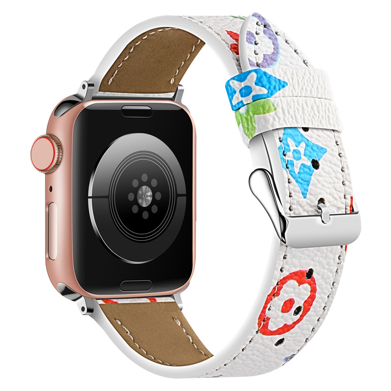 Picture of Big Brand Strap Spot Applicable Apple Watch Strap Apple iwatch87654321 Trendy Brand Leather Strap