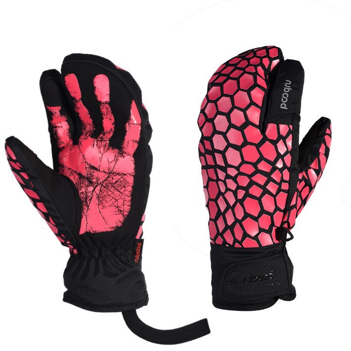 Picture of Burton Warm Men's and Women's Winter Windproof Ski Gloves Thickened and Velvet Outdoor Ski Gloves Customized