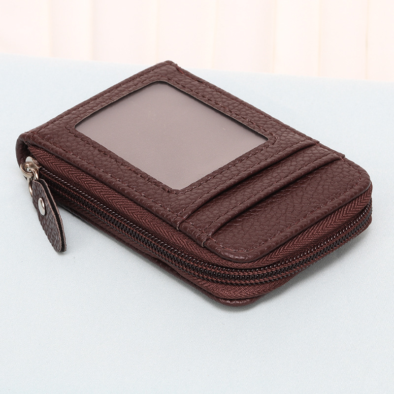 Picture of Cross-border New Arena Card Bag Korean-style Portable Women's Short Bank Card Holder Business Card Holder Vertical Zipper Clutch