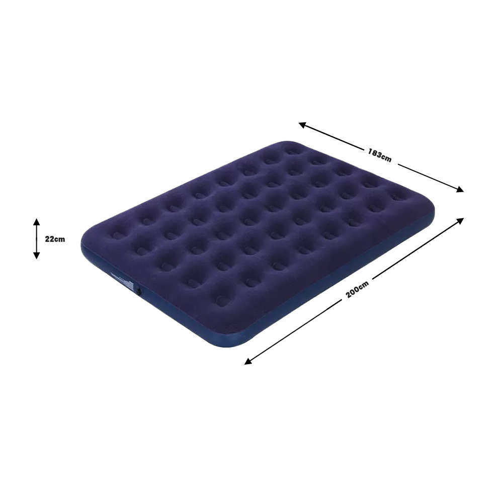 Picture of Cross-Border Popular Combination Pvc Flocked Inflatable Mattress Outdoor Camping Tent Sleeping Pad Floor Mat Home Air Mattress
