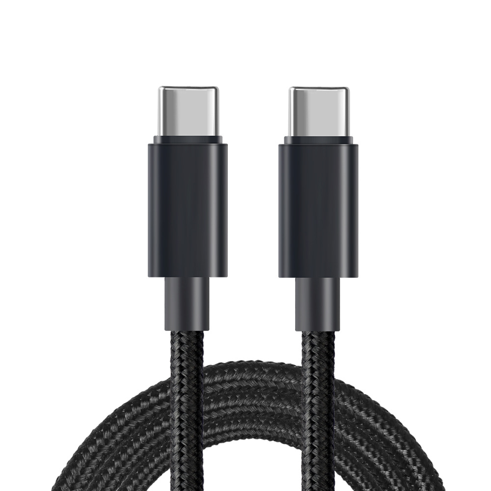 Picture of PD fast charging line double TYPE-C male to male braided data cable for Apple IPAD Huawei notebook 65W