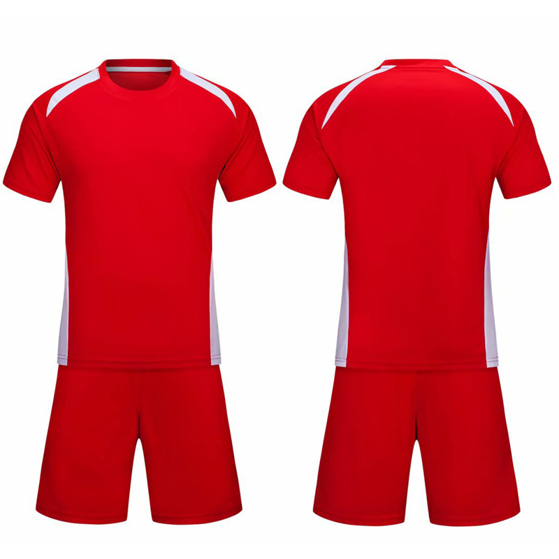 Picture of Wholesale football suit set adult children light board Football suit breathable sweat-absorbent printing number training match ball suit spot