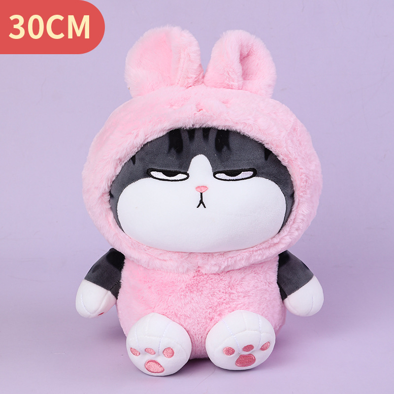 Picture of Genuine Wu Huang Wan Sleeping Doll Bazar Black Plush Toy Long live Totoro Doll Cat Pillow