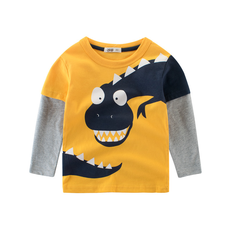 Picture of 2024 Children's Clothing Spring New Boys T-Shirts Wholesale Dinosaur Baby Tops Children's Bottoming Shirts One Piece Substitute