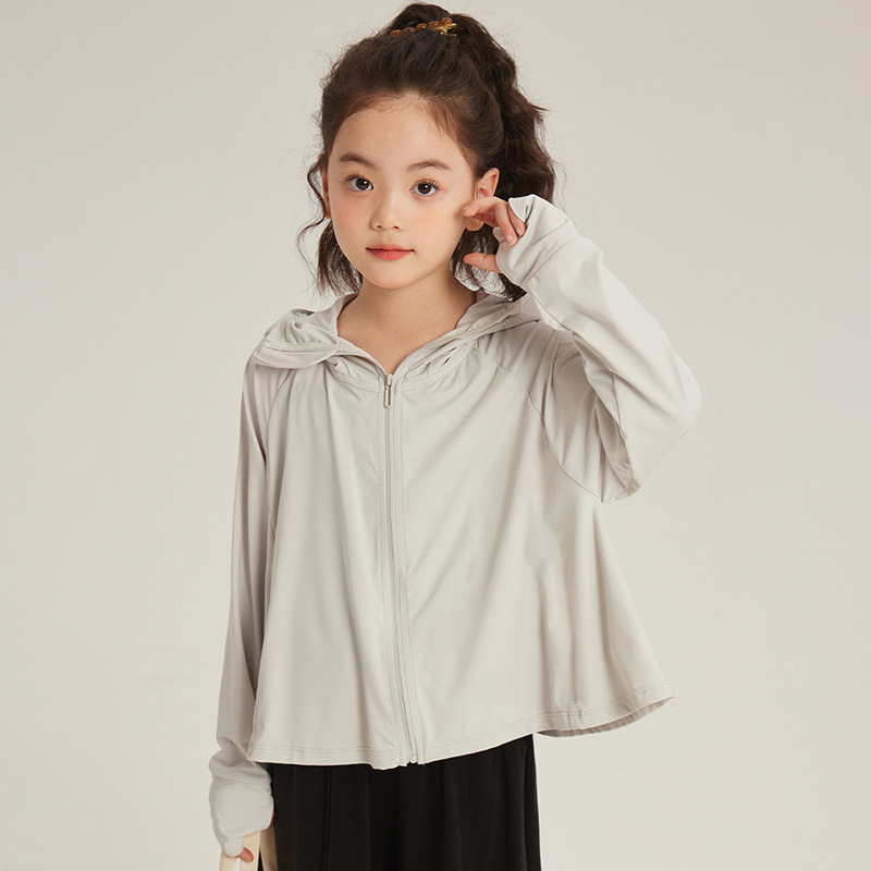 Picture of Girls' Sun Protection Clothing Summer 2025 New Children's Ice Silk Sun Protection Clothing Lightweight UV Protection UPF50 Jacket