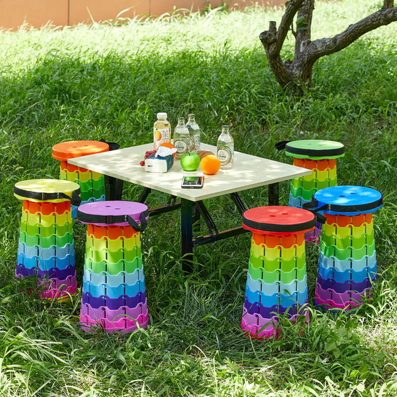 Picture of Outdoor Folding Stool Is Lightweight and Convenient, Telescopic Stool Is Easy to Carry, Outdoor Camping Stool Supports Cross-Border Spot Supply
