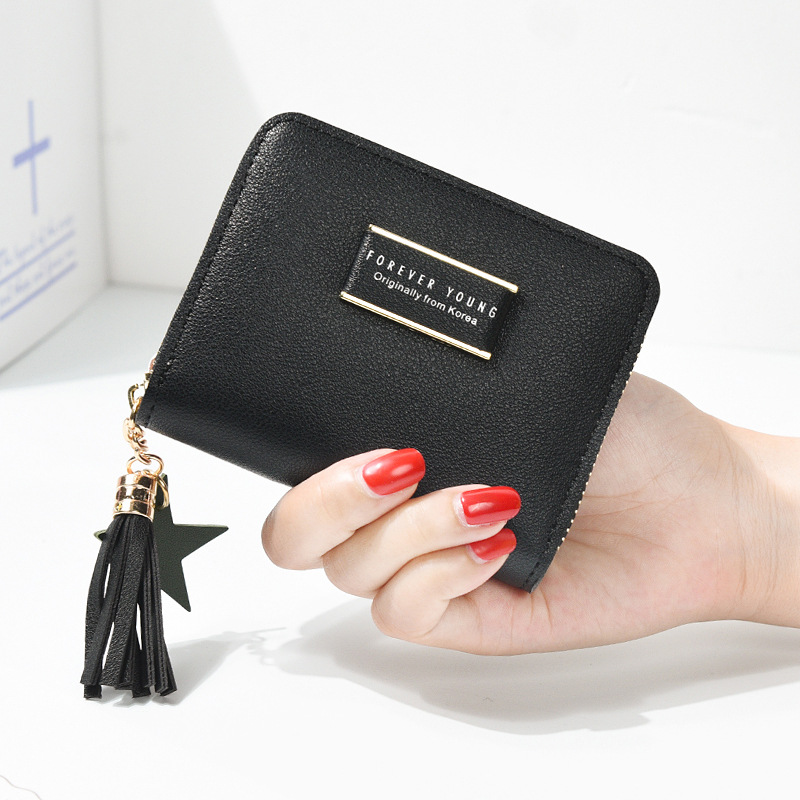 Picture of Hot Selling Korean Style Fresh Women's Bag Wallet Short Simple New Product Zipper Wallet Female Student Fashion Coin Purse Leather Bag