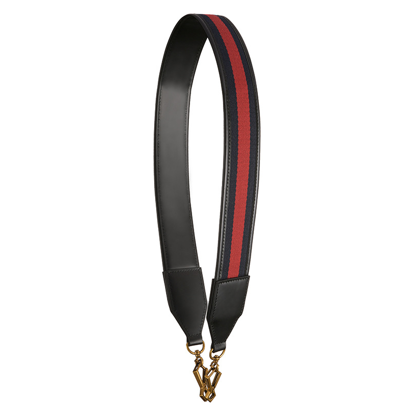 Picture of Mahuangshi MHS-F-2 Ribbon Green Red Wide Shoulder Strap Shoulder Crossbody Cow Leather Bag with Cow Leather Wrap Strap