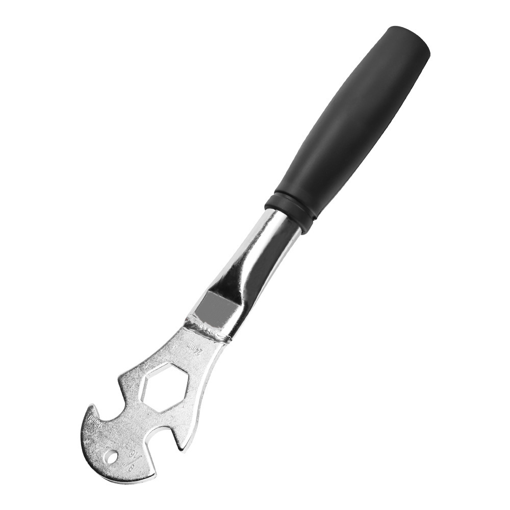 Picture of Wholesale bicycle tail hook wrench three-in-one wrench flywheel fixed chain pedal wrench front and rear axle disassembly