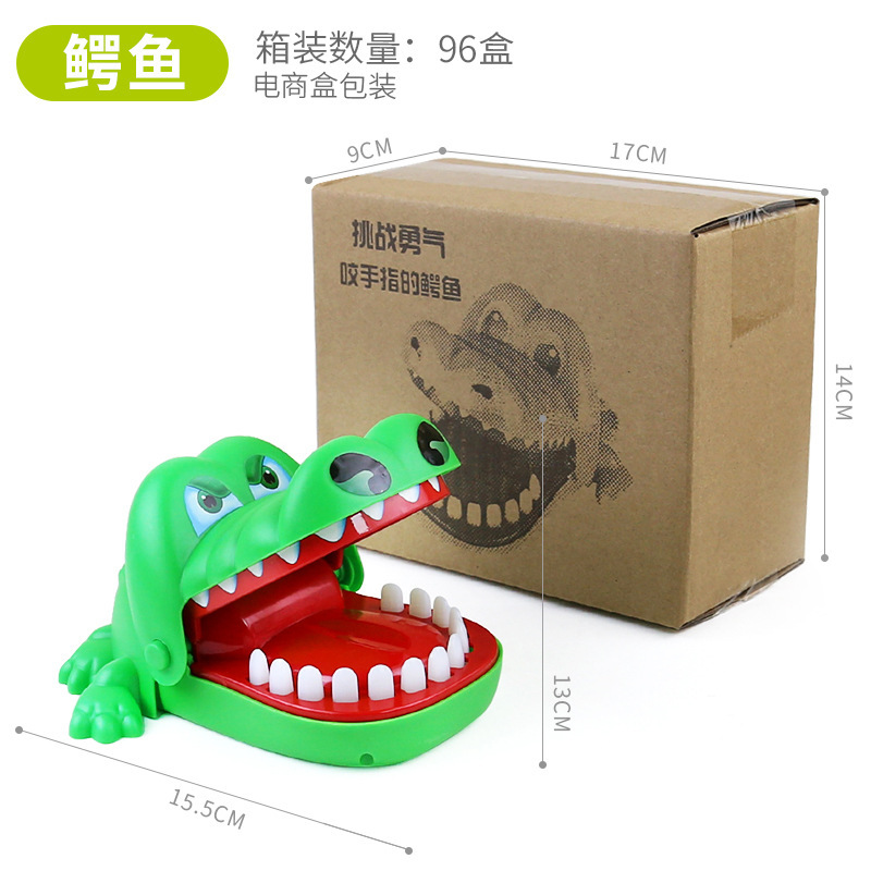 Picture of Stress-Reducing Hand-Biting Crocodile Toy Trick Electric Shark Creative Parent-Child Interactive Game Prank Props Wholesale