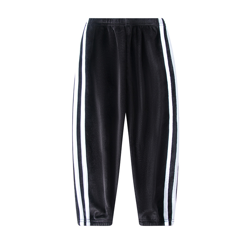 Picture of Children's gold velvet winter thick colorful breathable solid color sports pants casual pants warm pants wholesale generation