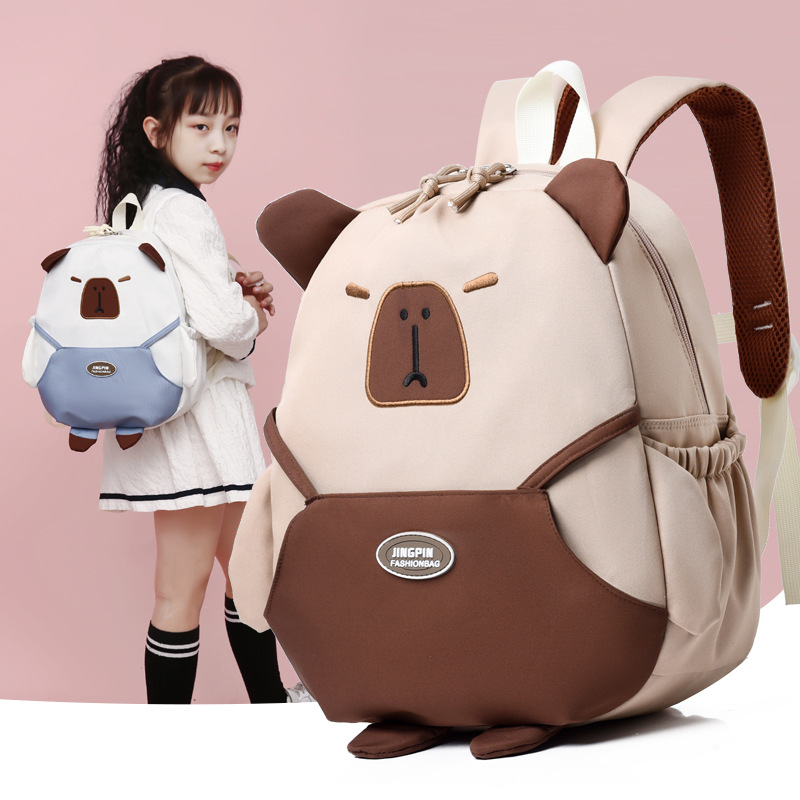 2024 New Cute Schoolbag for Primary School Students Fun Color Design Boys and Girls Backpack High Quality Oxford Cloth Backpack