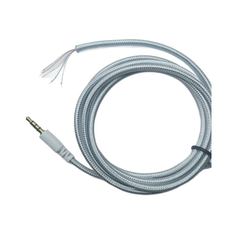 Picture of For Kingston Hurricane Tomahawk Black Hawk 5-Core Headset Repair Line White Braided Headset Upgrade Line Audio Line