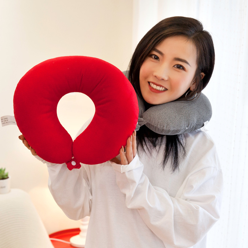 Picture of Foreign trade U-shaped pillow plush toy pillow creative car pillow office nap pillow neck pillow birthday gift wholesale