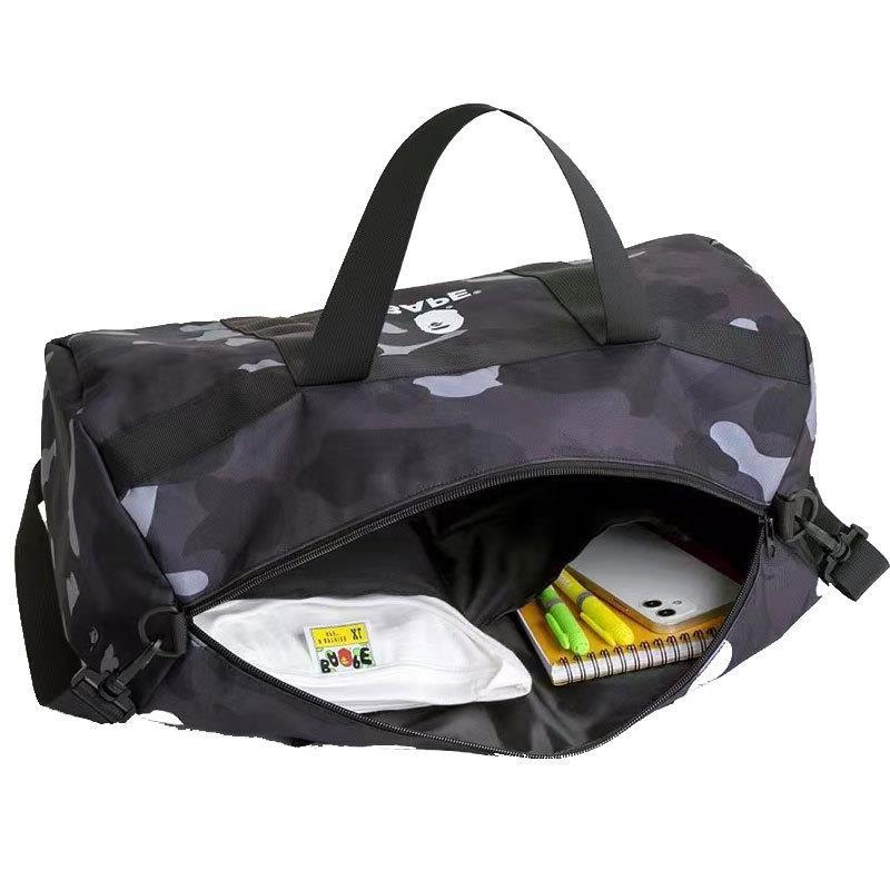 Picture of Color packaging gradient ape camouflage waterproof cylinder diagonal bag travel portable storage bag sports bag B4815