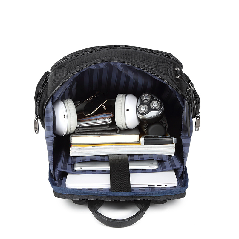 Picture of Business backpack high-end men's bag functional commuter travel large capacity computer bag Oxford cloth fashion backpack schoolbag