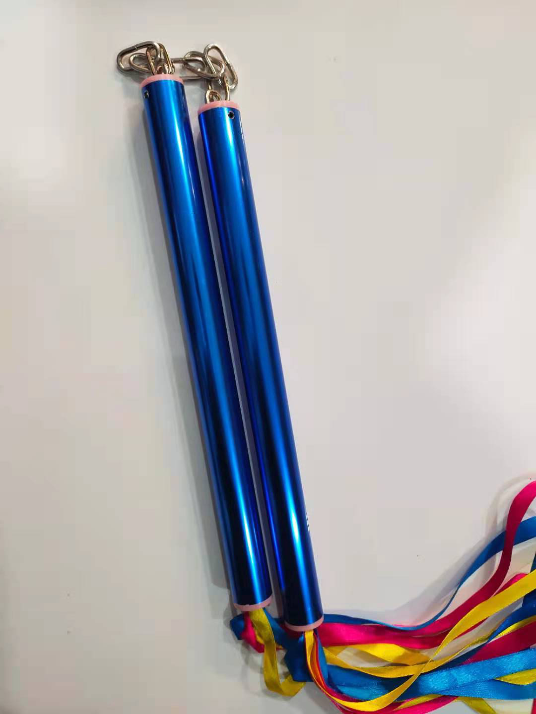 Picture of Flat head aluminum alloy nunchakus ribbon aluminum alloy nunchakus children training nunchakus performance nunchakus