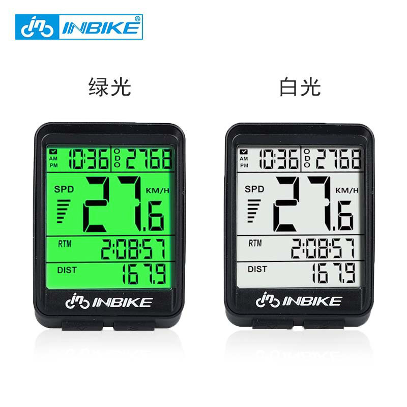Picture of INBIKE Bicycle Code Table Riding Wireless English Mountain Bike Speed Meter Cross-border Special for Road Bike Odometer