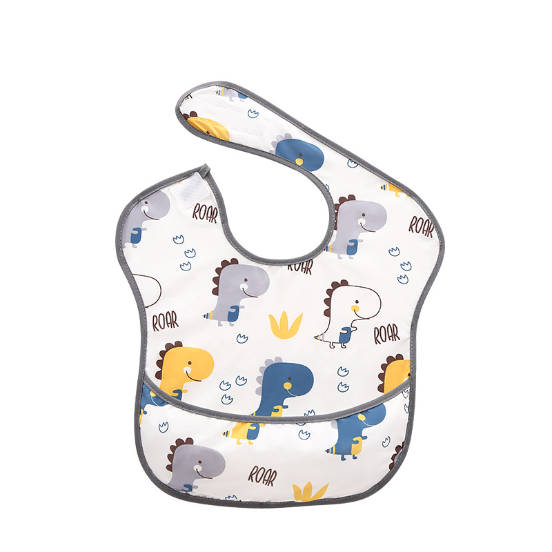 Picture of Spring and summer children's overalls eating anti-dirty artifact baby bib anti-saliva towel baby bib super soft food pocket