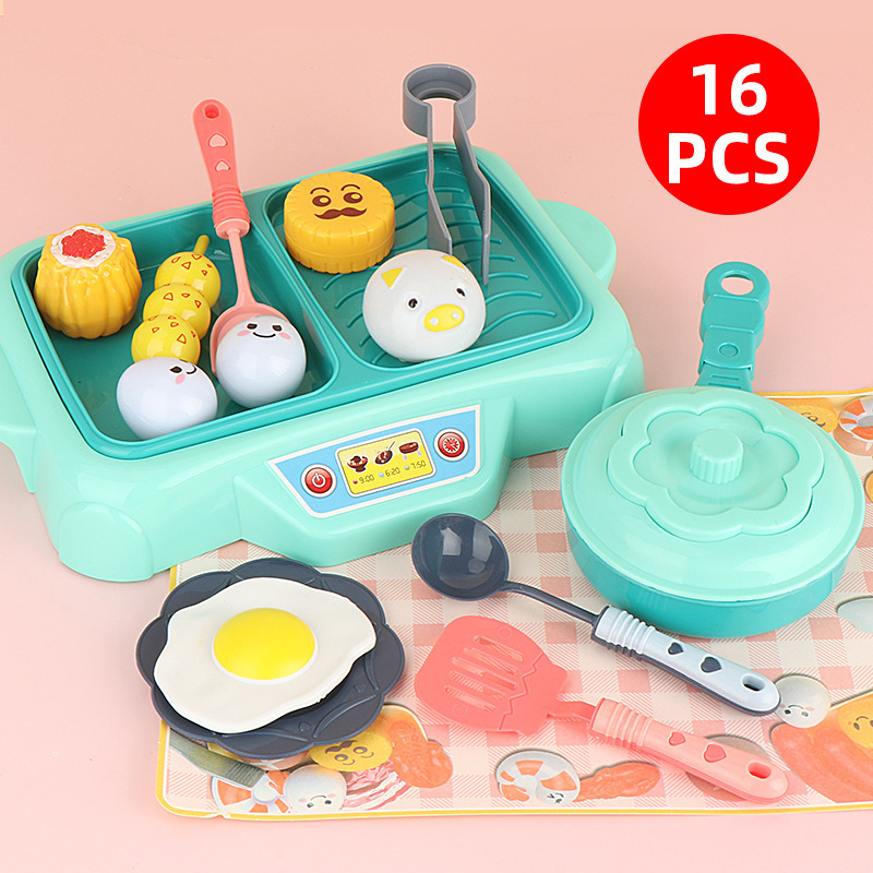 Picture of Children's Fun Kitchen Toys Boys and Girls Simulation Food Model Combination Set Full Set Mini