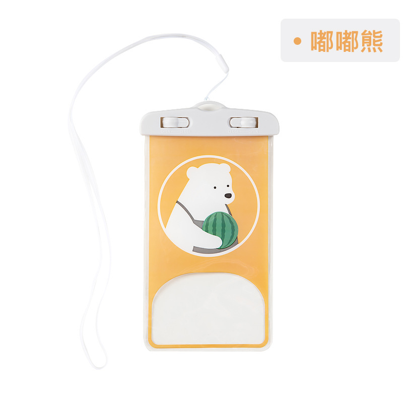 Picture of Touchscreen swimming waterproof mobile phone bag outdoor water sports sealed mobile phone waterproof bag wholesale