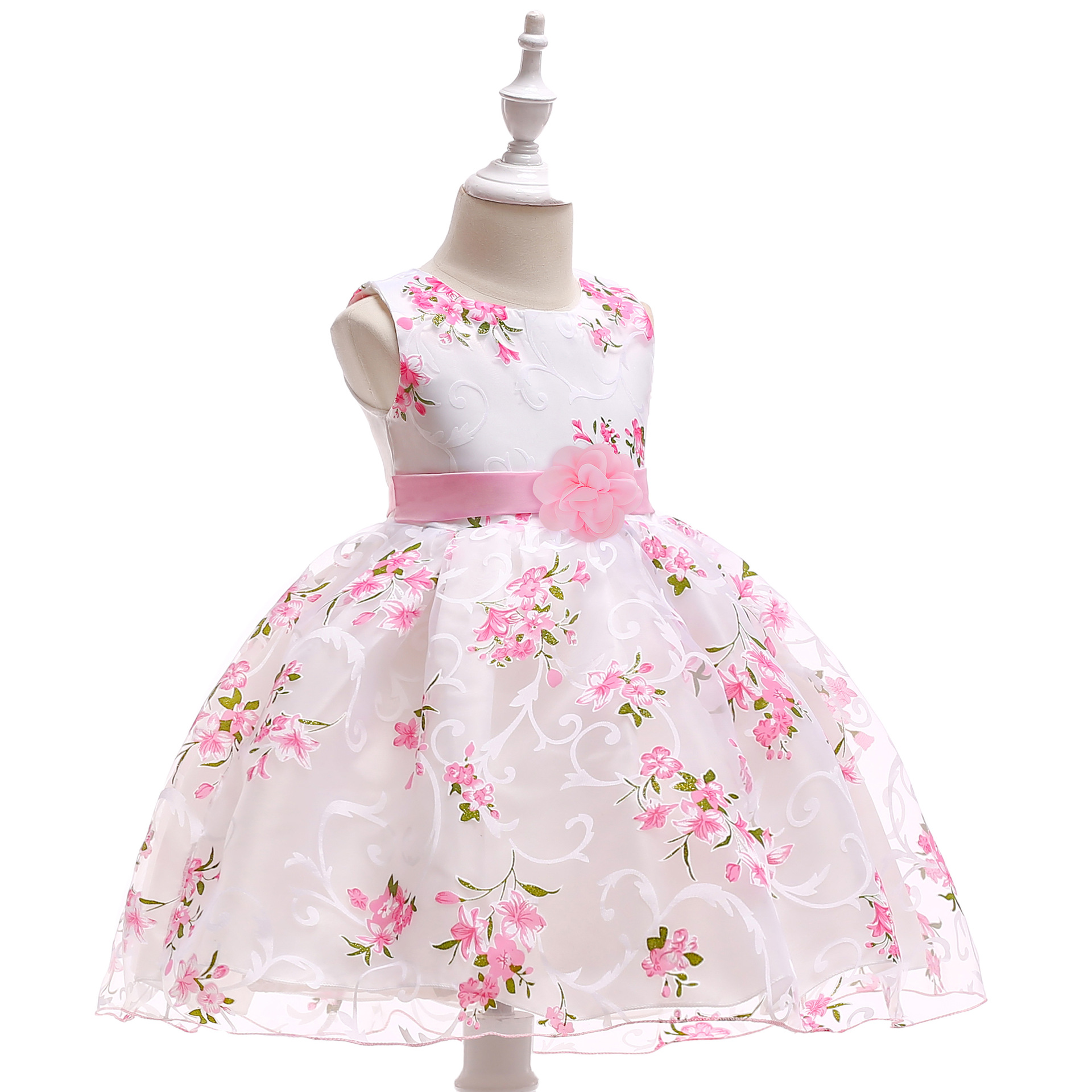 Picture of AliExpress Baby Baby Princess Dress Baby One Year Old Dress Printed Girl's dress Children's Wedding Dress