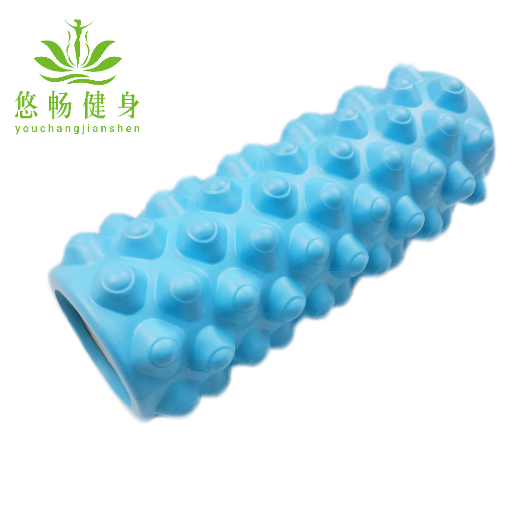 Picture of Eva Hollow Yoga Column 33cm Stereo Dot Mace Muscle Fitness Massage Stick 3D High Hardness Foam Shaft