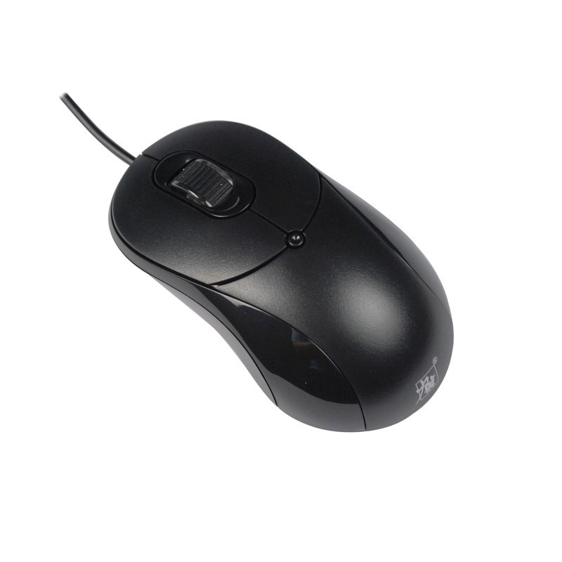 Lisheng Op-308C Art Cad Drawing Black Wired Office Mouse Usb/Ps2 Round Port Desktop Dedicated