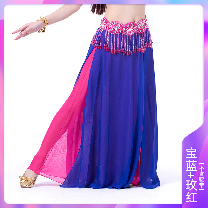 Picture of Double Split Chiffon Dress Belly Dance Sexy Dress Dance Dress Belly Dance Stage Performance Dress
