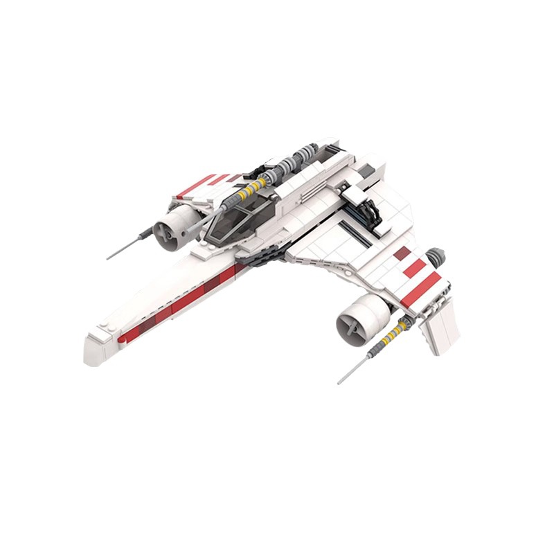 Picture of Compatible with Lego Moc Creative Building Block Set E-Wing Interstellar Fighter Puzzle Toy Educational Planet Series
