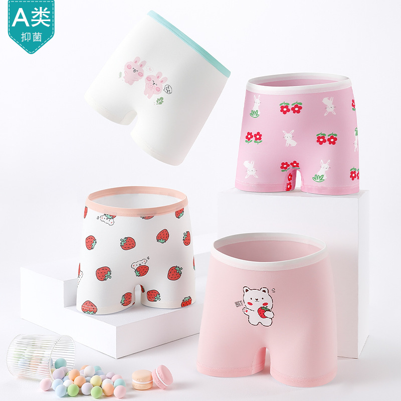 Picture of Children's underwear women's cotton boxer Girl Girl's boxer cotton shorts medium and big Children Baby Girl without pp