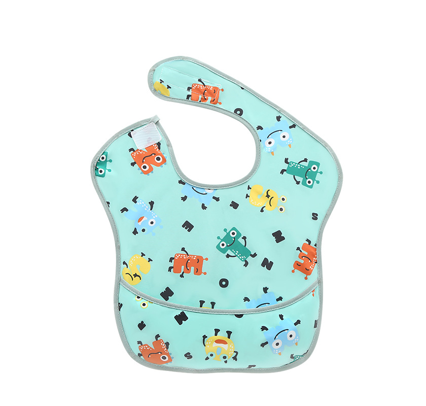 Picture of Spring and summer children's overalls eating anti-dirty artifact baby bib anti-saliva towel baby bib super soft food pocket