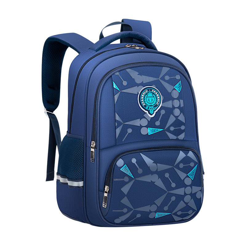 Picture of New Style Schoolbag for Primary School Students Trendy Cool Wear-resistant Waterproof Ridge Protection Lightweight Creative Backpack for Children Grade 1-6