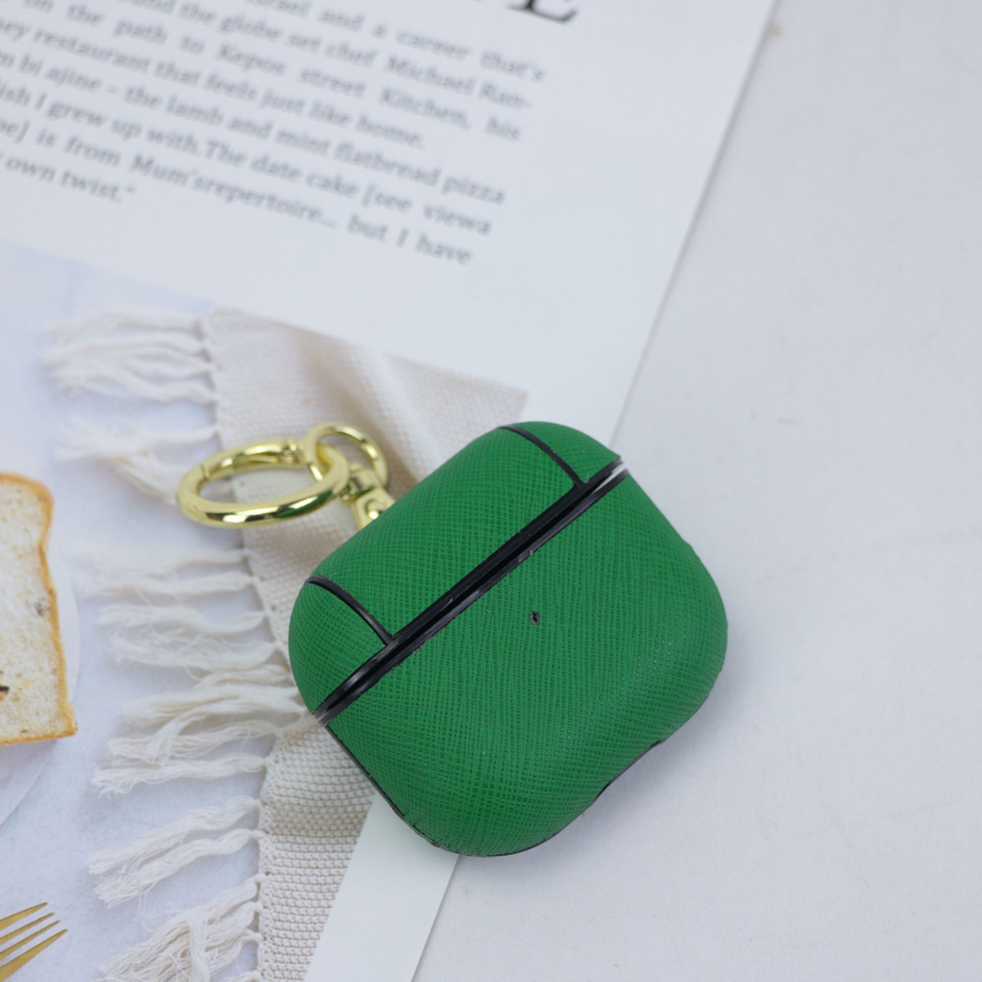 Picture of Leather Airpods 1/2/3 Pro Wireless Bluetooth Earphone Case Anti-drop Keychain Portable Hot Selling