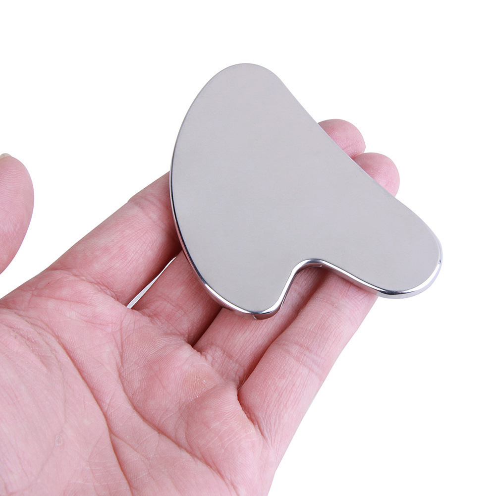 Picture of 304 stainless steel scraping plate massager V face lifting peach heart-shaped fascia knife