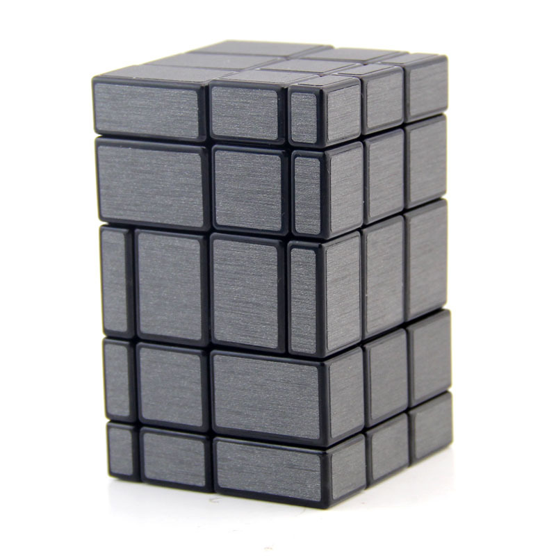 Picture of Two Siamesed Mirror Rubik's Cube Handmade DIY Alien Bundled Restricted Rotating Mirror 2 Siamesed Fun Intelligence Rubik's Cube