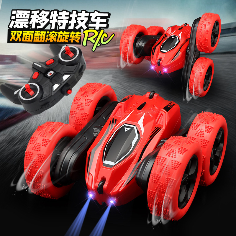Picture of Rolling stunt car 360 degrees double-sided dump car remote control racing off-road car rechargeable children boy toy