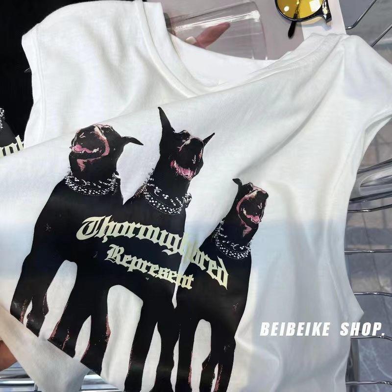 Picture of Cotton Children's T-shirt Vest 2024 Summer New Korean Printed Sleeveless Boys' Vest Trendy Top