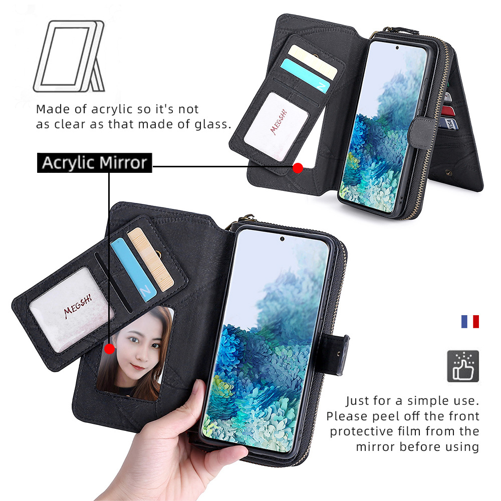 Picture of For Samsung S23ultra card phone case s21FE wallet leather case note20 flip phone protective case