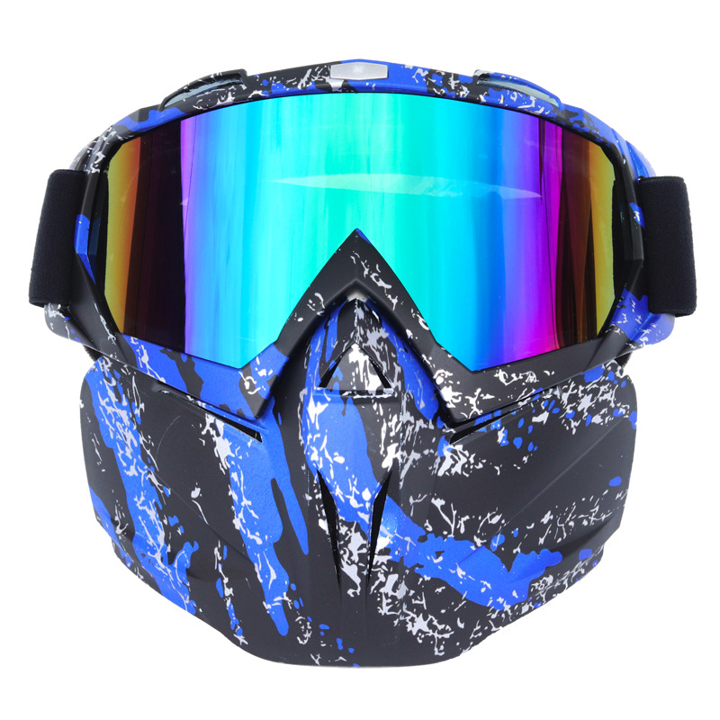 Picture of in stock cross-country motorcycle goggles adult new ski glasses detachable Harley goggles mask goggles