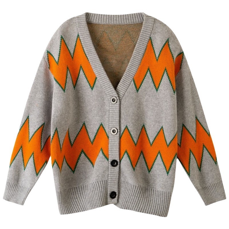 Picture of Boys' Sweater 2023 Korean New Baby Cardigan Children's Wear Autumn Children's V-Neck Button Sweater Casual Top