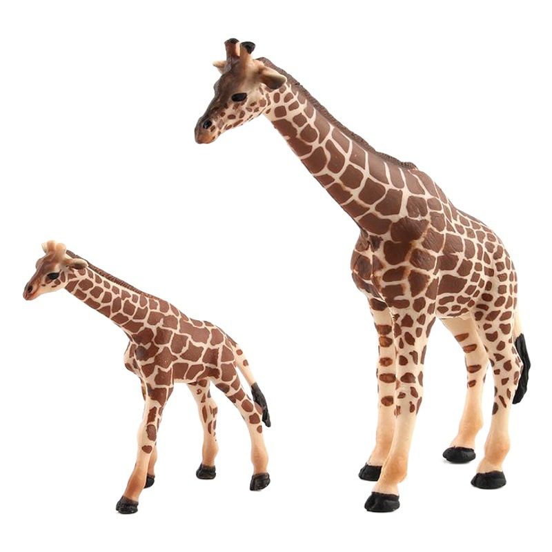 Simulation animal model toy giraffe doll ornaments plastic animal toy model sand table model scene