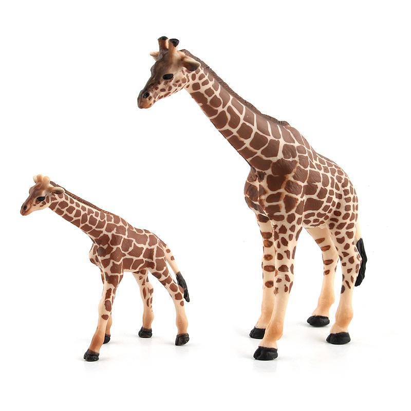Picture of Simulation animal model toy giraffe doll ornaments plastic animal toy model sand table model scene
