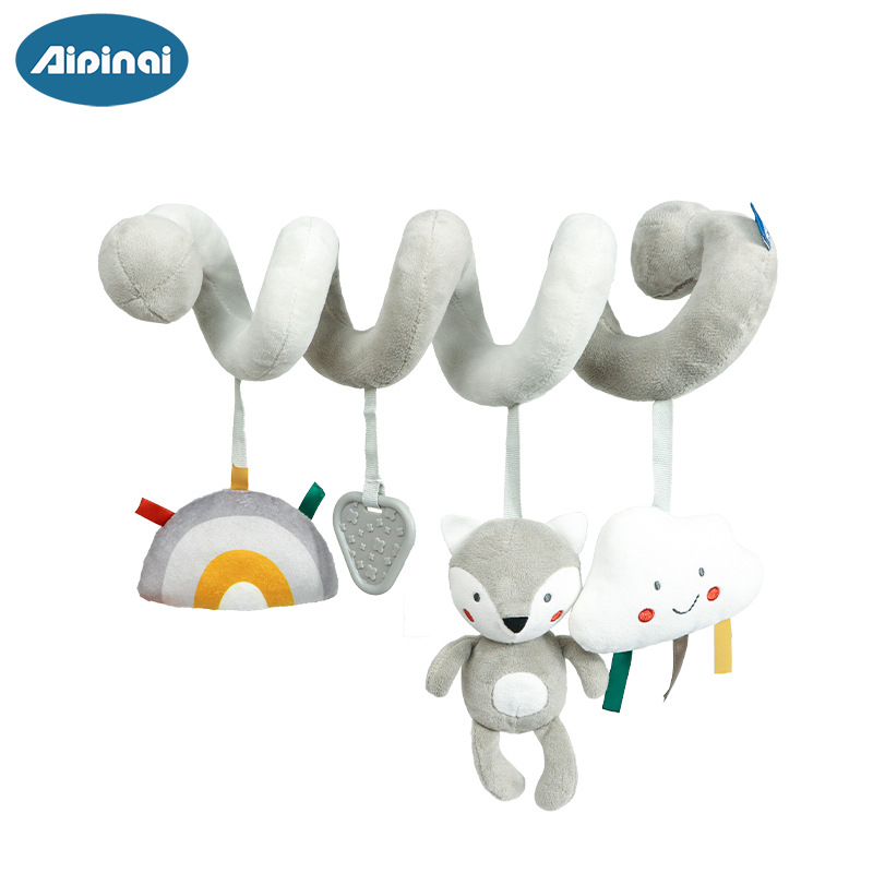 Picture of Cross-border new gray animal bed around baby early education bed hanging toys baby trolley pendant in stock wholesale