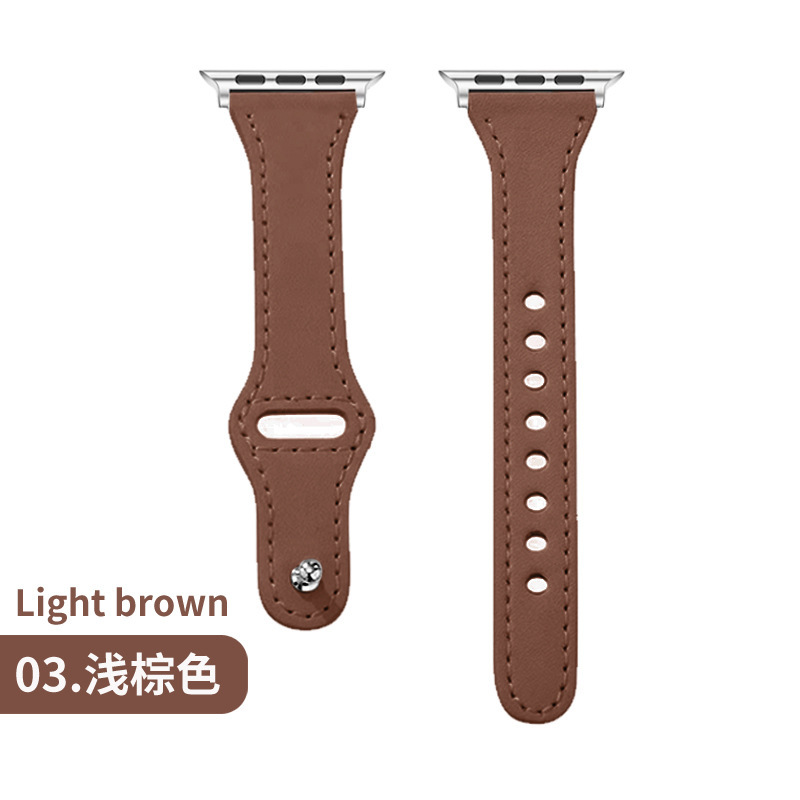 Picture of Suitable for Apple Huawei Watch Strap Applewatch Smart Watch Retro Business First Layer Genuine Leather iWatch Buckle
