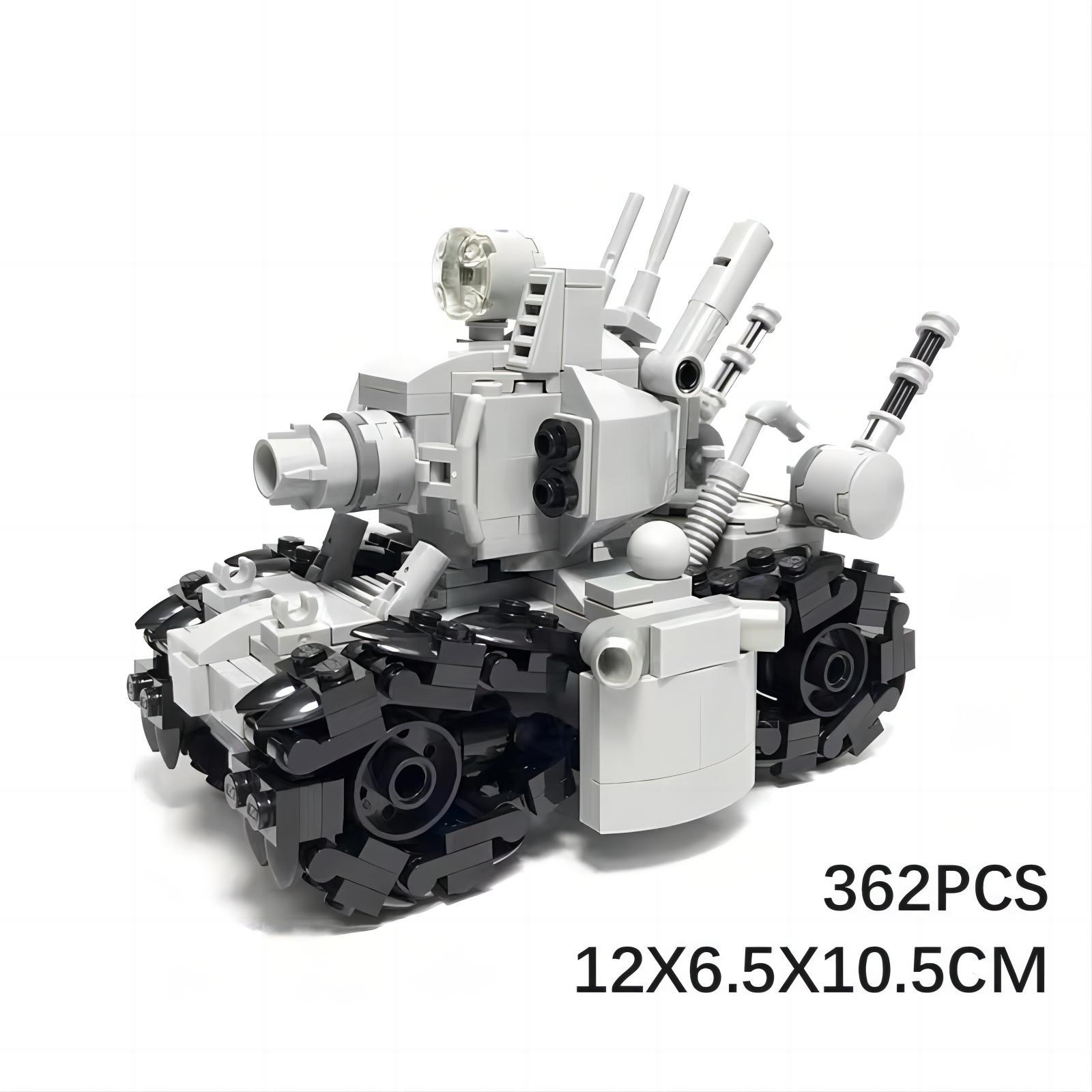 Picture of MOC compatible with Lego small particles assembling building blocks educational toys alloy bullet-Super chariot 001 tank