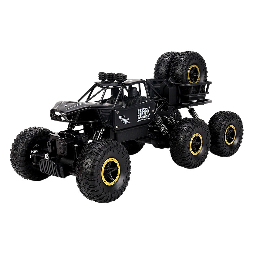 Oversized alloy six-wheel drive off-road vehicle rechargeable electric remote control car high-speed six-wheel climbing car children's toy car